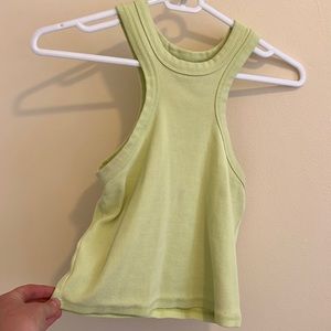 Racer back neon green Zara crop top! Fits S-L